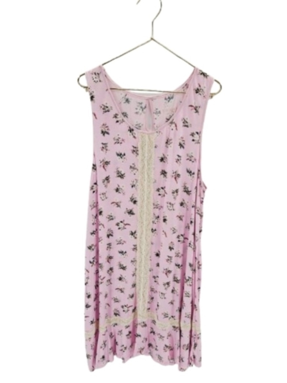 Kate Spade Size Large Pink Floral Night Gown lot6495